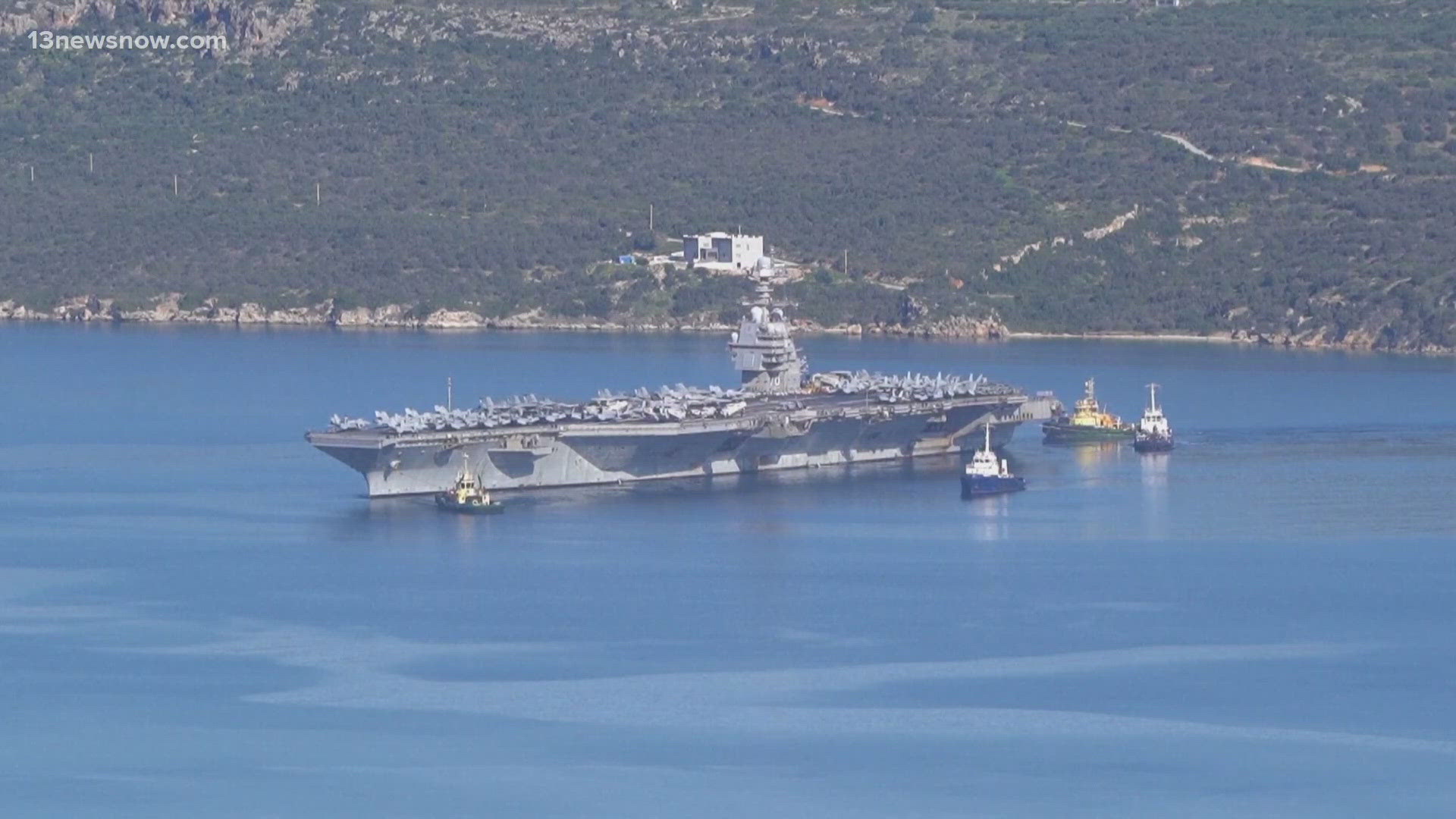 2 sailors hurt on fire aboard USS Gerald R Ford