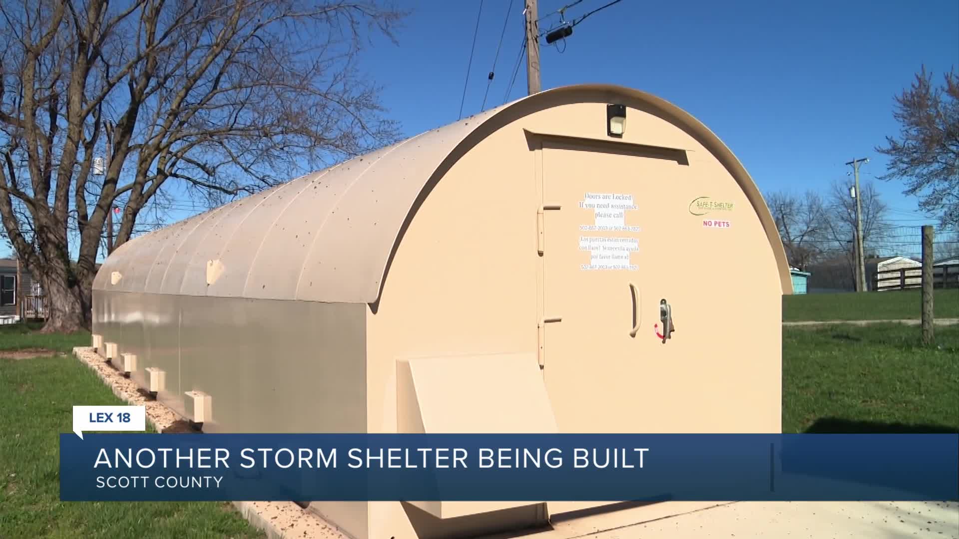 Another Scott County storm shelter being built