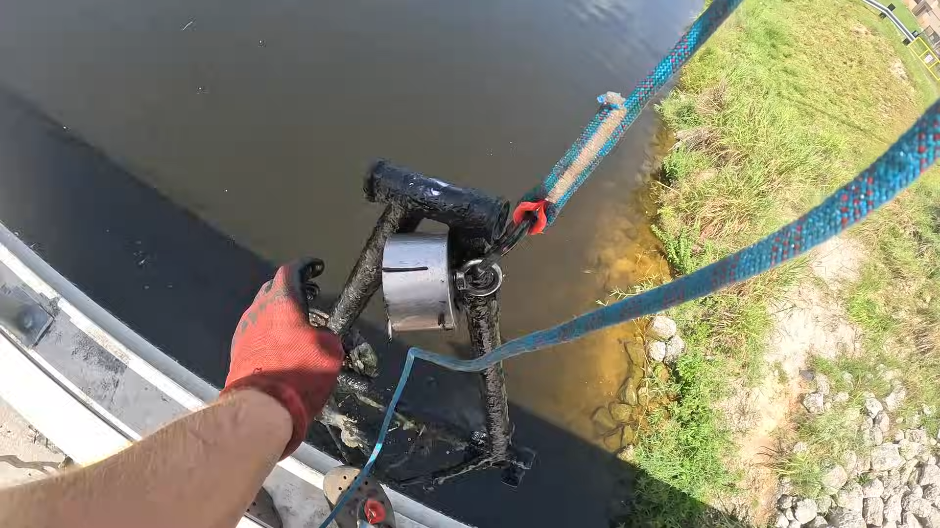 We pulled 11 objects from the canal and one made everyone go quiet