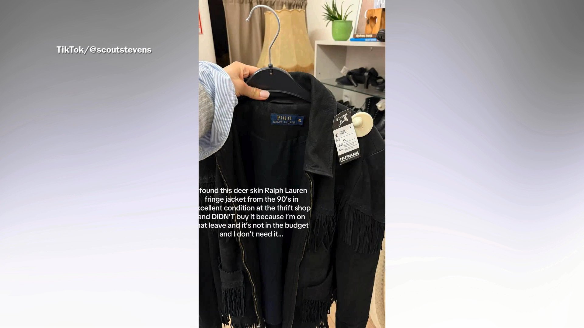 Woman Sees Dream Ralph Lauren Jacket at Thrift Store, Then Comes Surprise