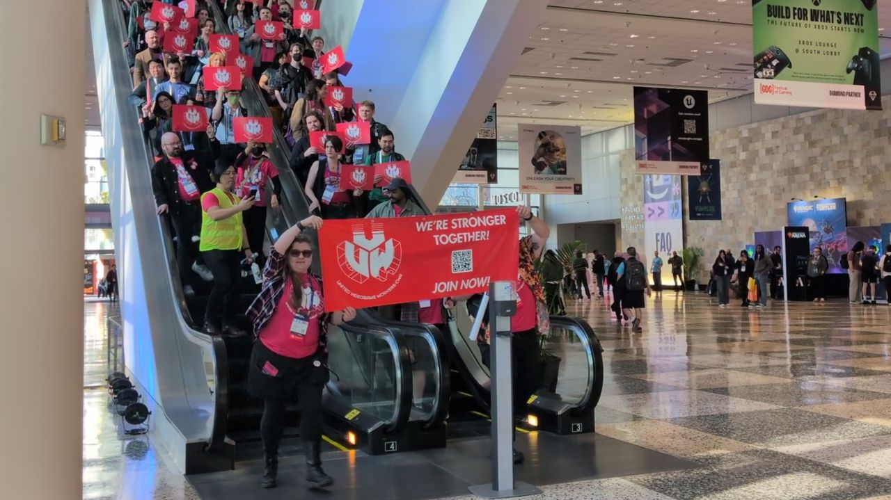 Game dev union members marched at GDC to propose a 'Game Workers' Bill ...