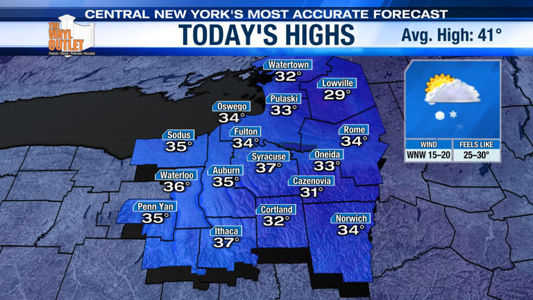 New: Winter storm warnings up for parts of CNY