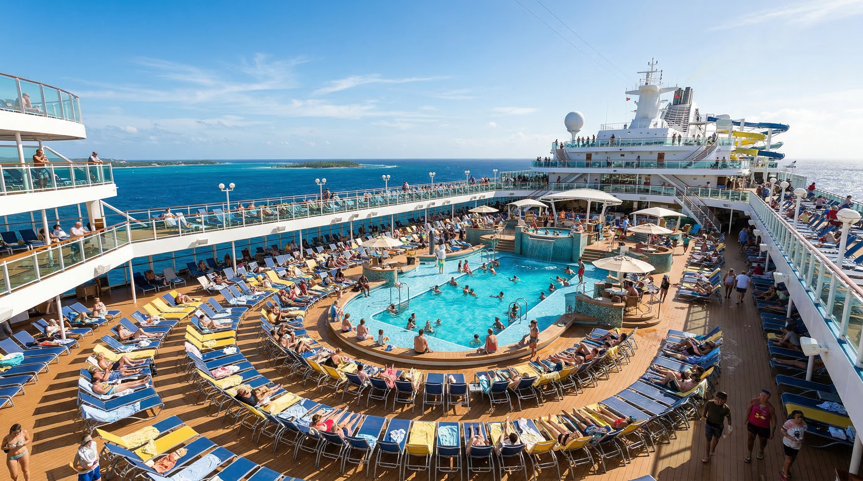 Cruise ship crowds disappear on port days and offpeak hours