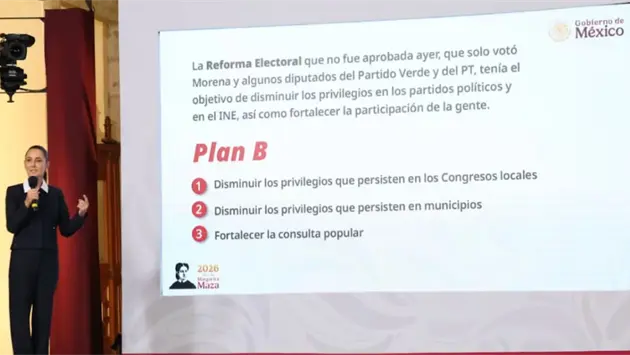 Claudia Sheinbaum presenta plan B de la reforma electoral
