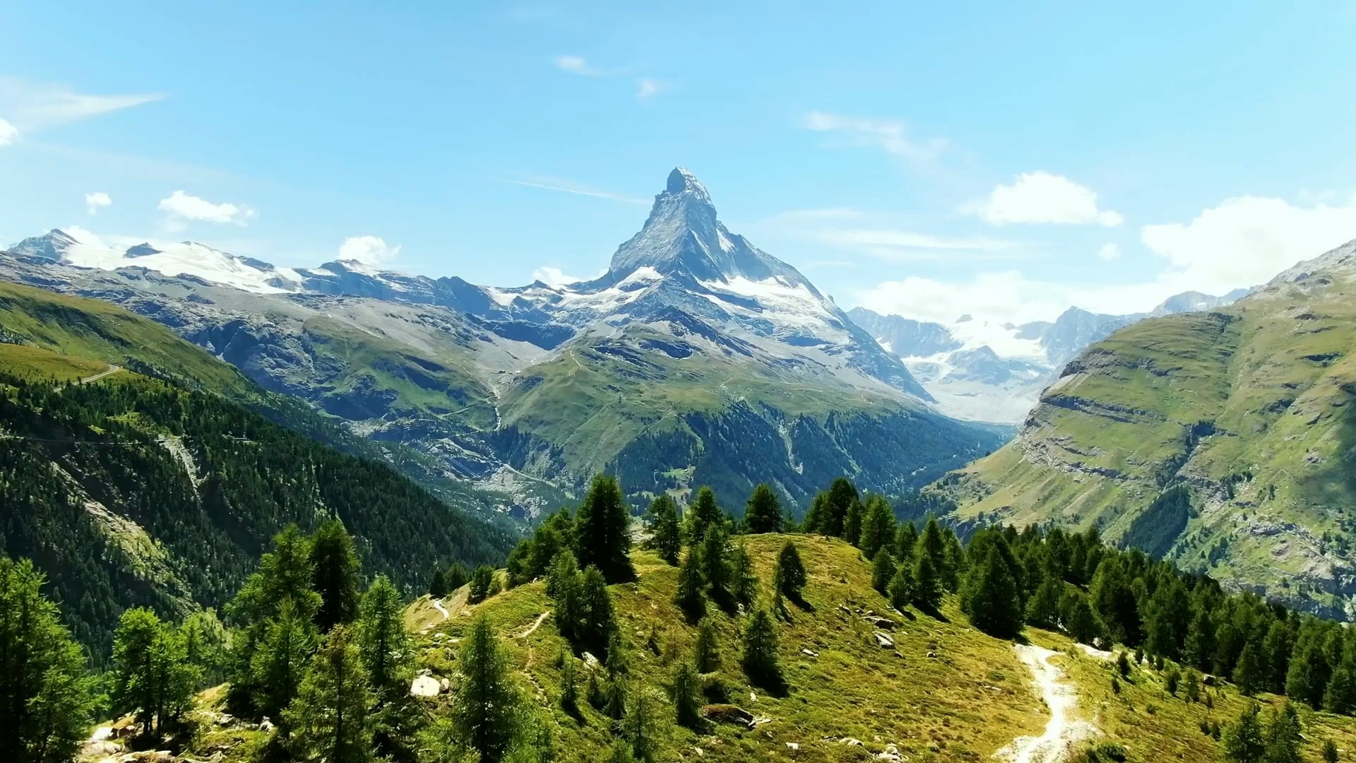 Matterhorn majesty: Drone views of Switzerland's Alpine icon - Worldwide