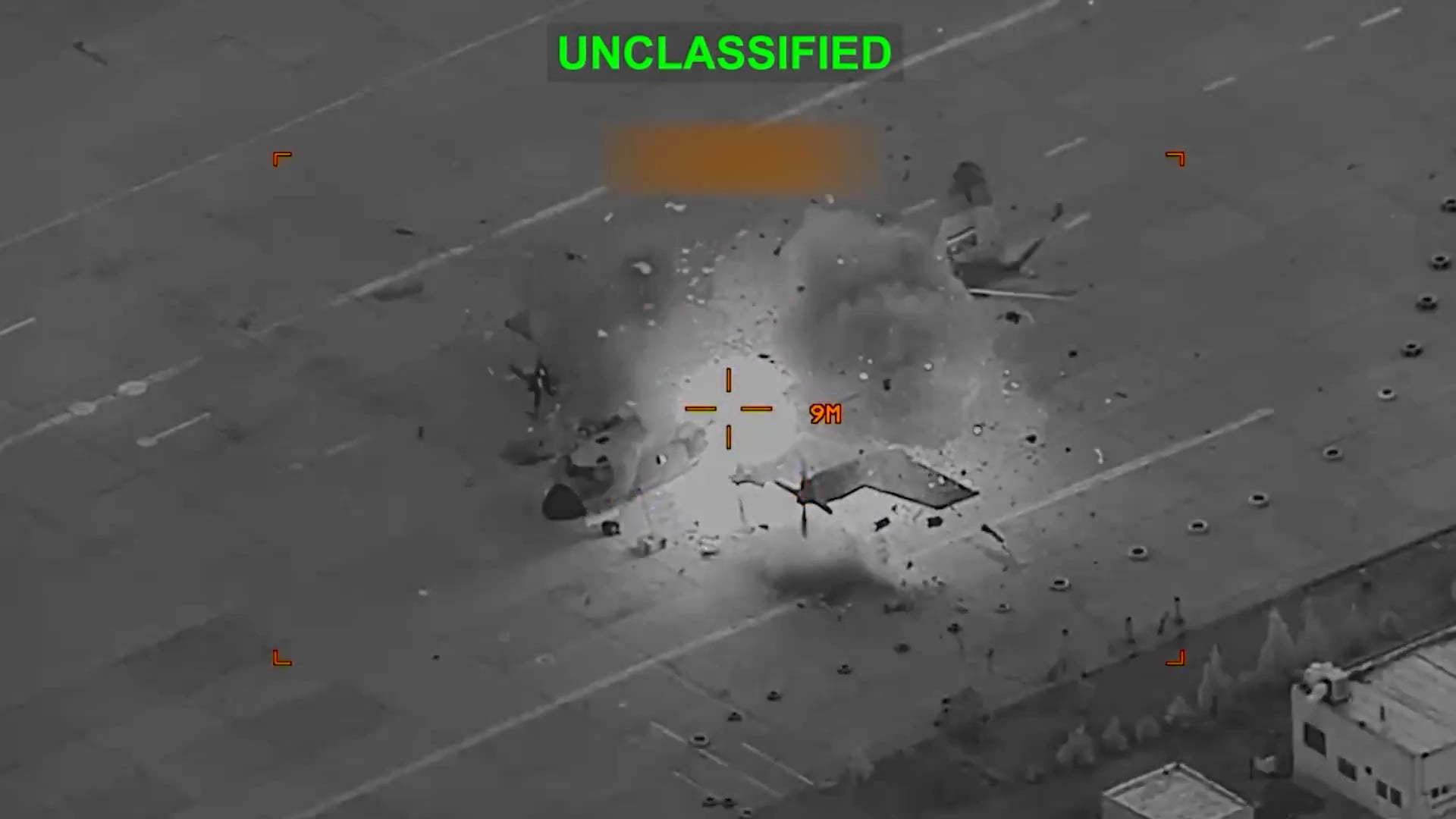 Incredible scenes show US forces targeting Iranian aircraft