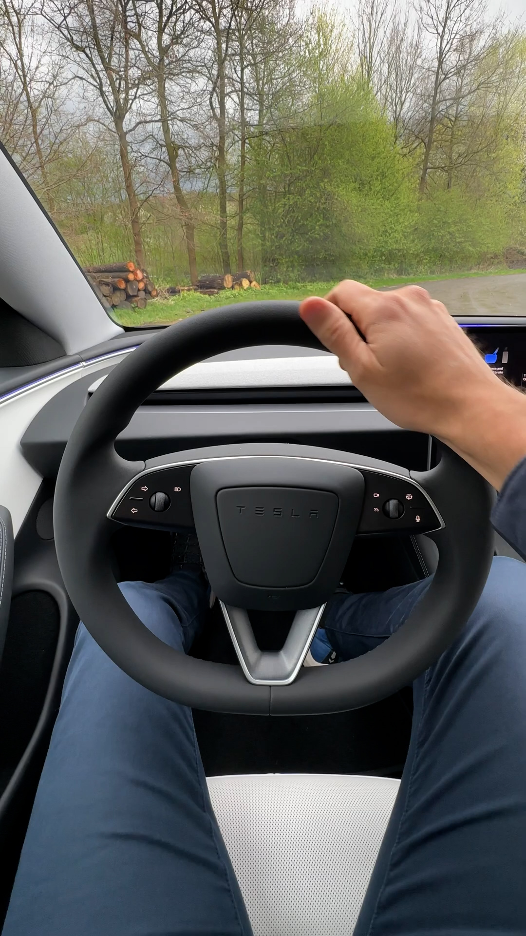 New interior of the Tesla Model 3
