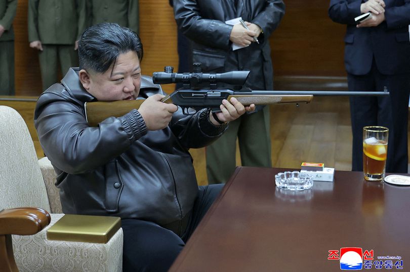Kim Jong Un dubbed 'tubby James Bond' as he tests out new guns at ...