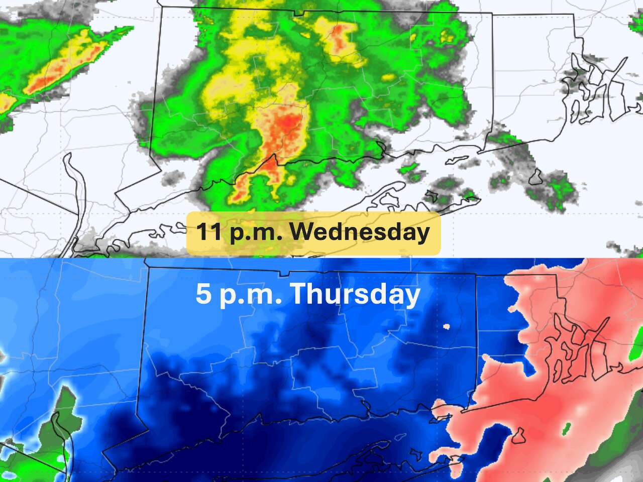 From thunderstorms to snow in less than 24 hours in CT. What's causing ...
