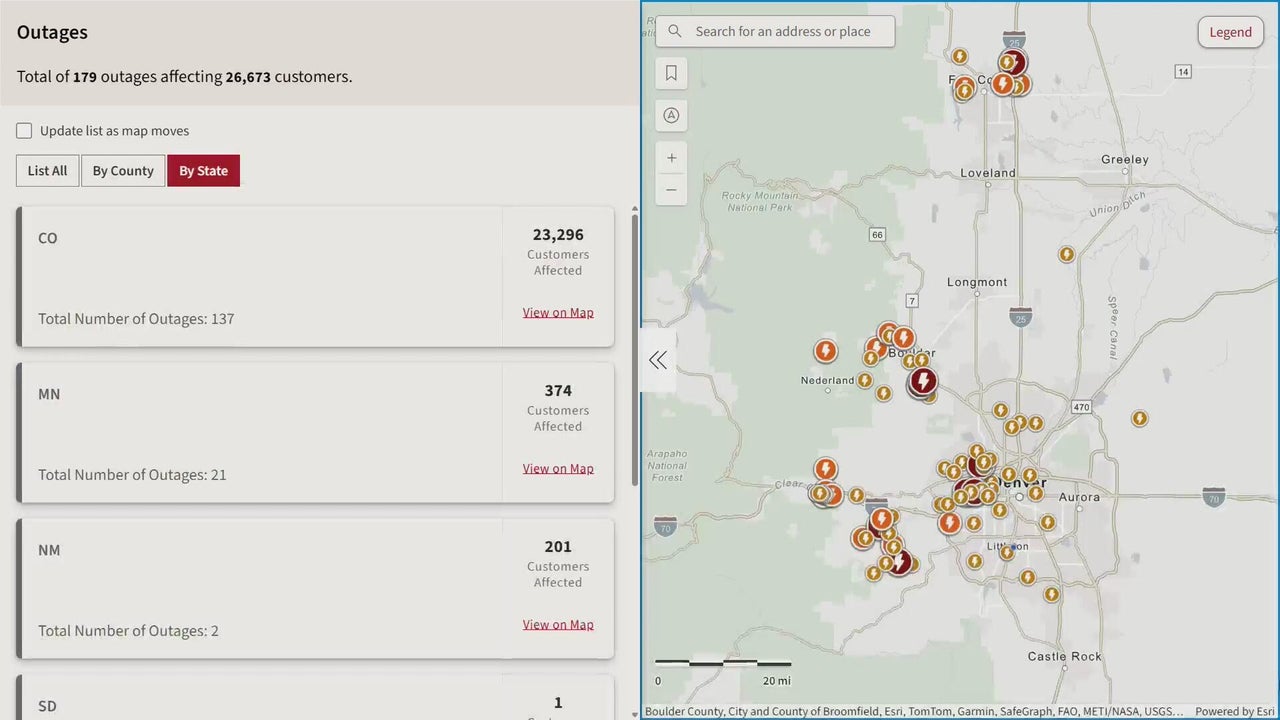 Power outages impact more than 23,000 customers along Front Range