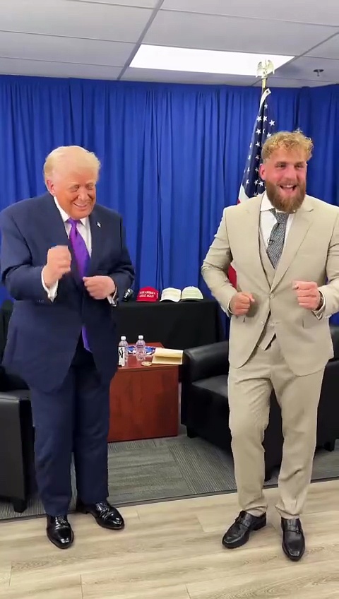 Jake Paul y Donald Trump aparecen bailando juntos en video viral