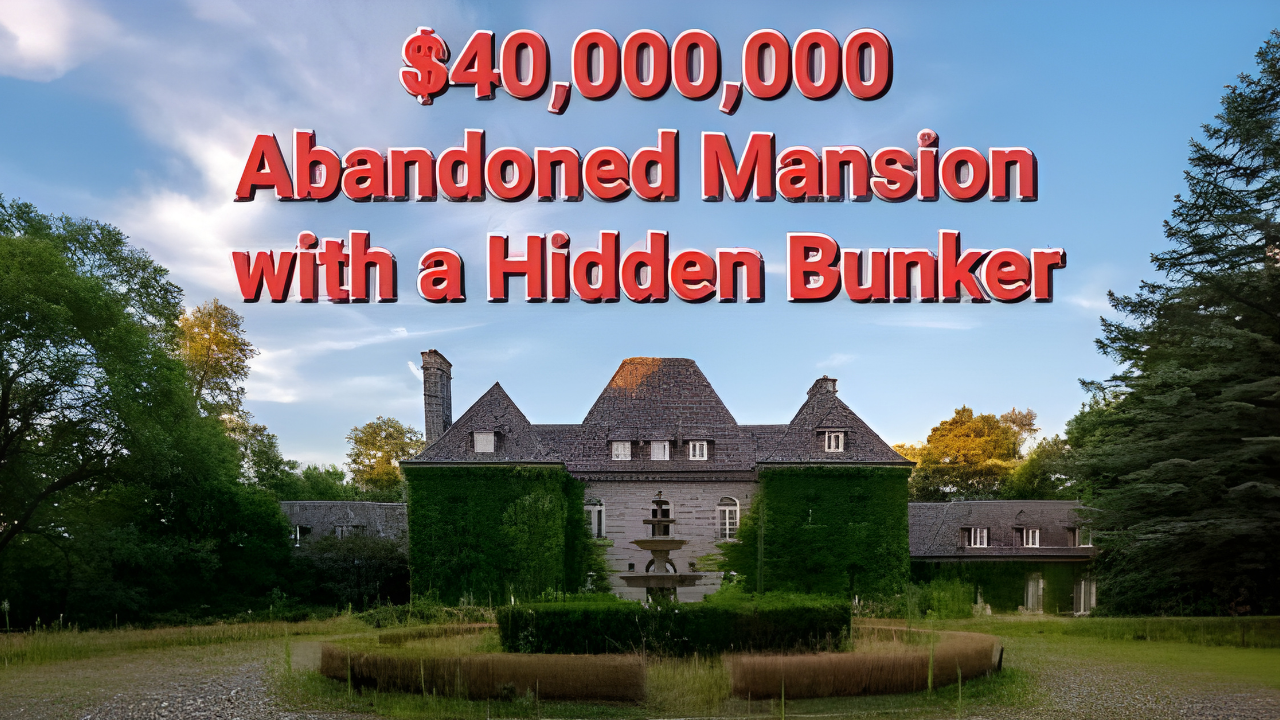 Abandoned 40 million mansion with hidden secret bunker