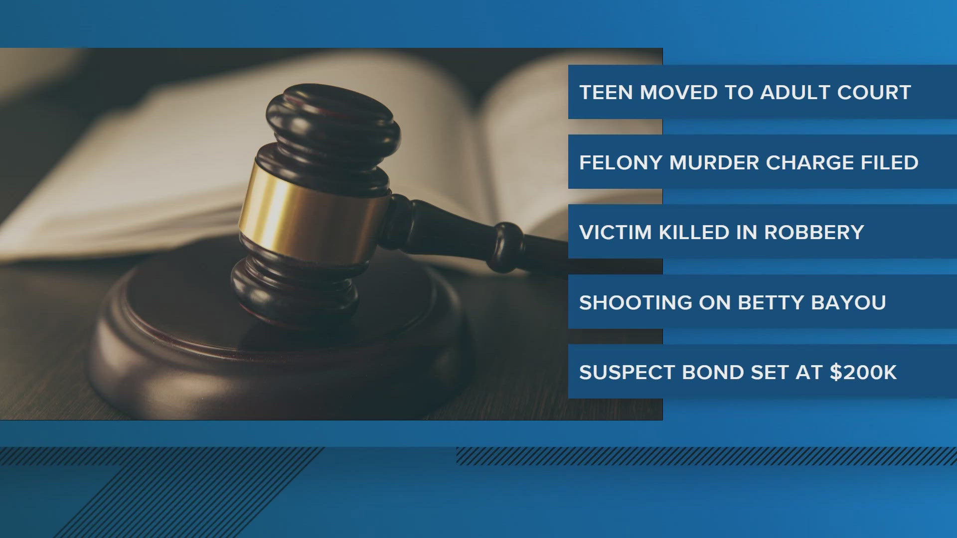 Suspect to be tried as an adult for 2025 murder