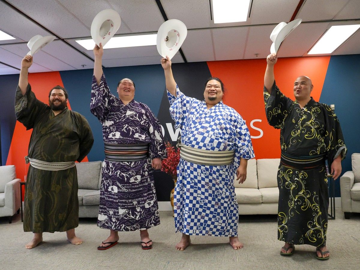 Calgary welcomes sumo wrestling royalty to the city ahead of Sumo Fest