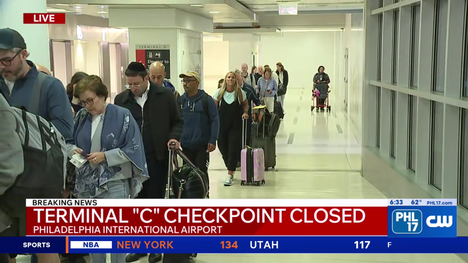 TSA temporarily closes Terminal C checkpoint at PHL due to staffing ...