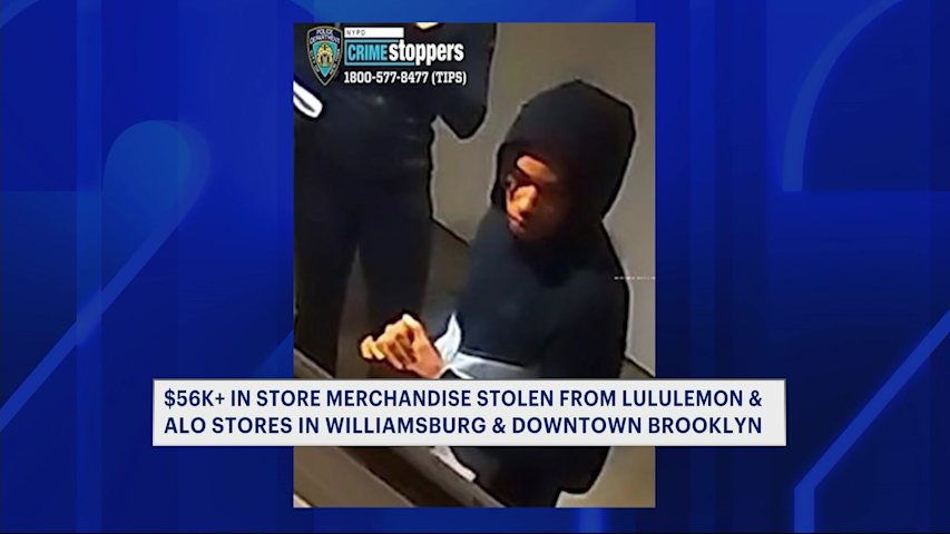 Over $56,000 in clothing stolen from Lululemon, Alo stores in Brooklyn ...
