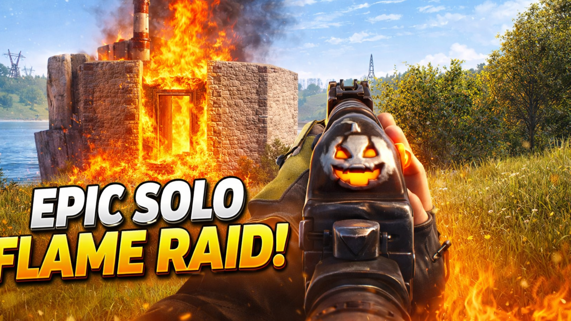 Inside a unique flame trap base: Solo raid challenge