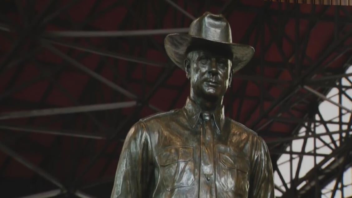 Debate erupts after Globe Life Field installs disputed Ranger statue