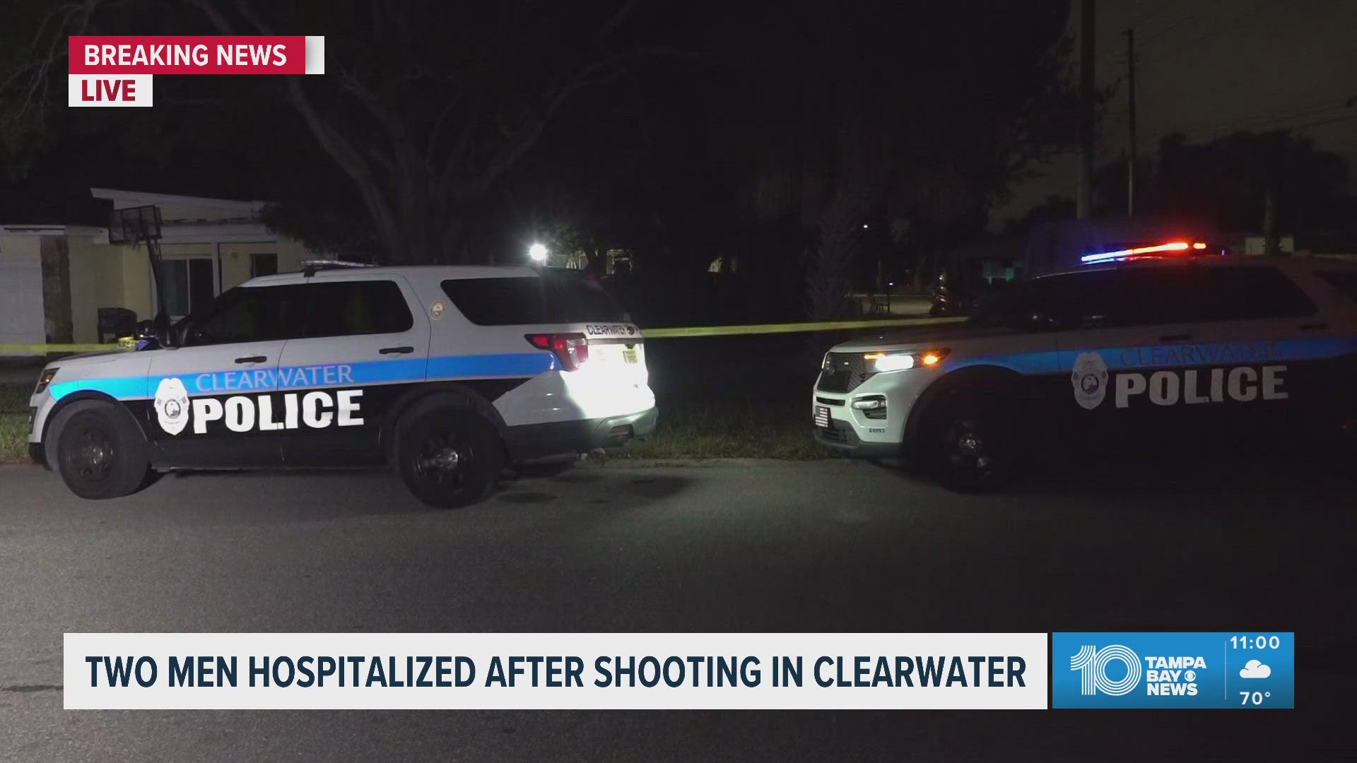 2 men hospitalized after shooting in Clearwater, police say