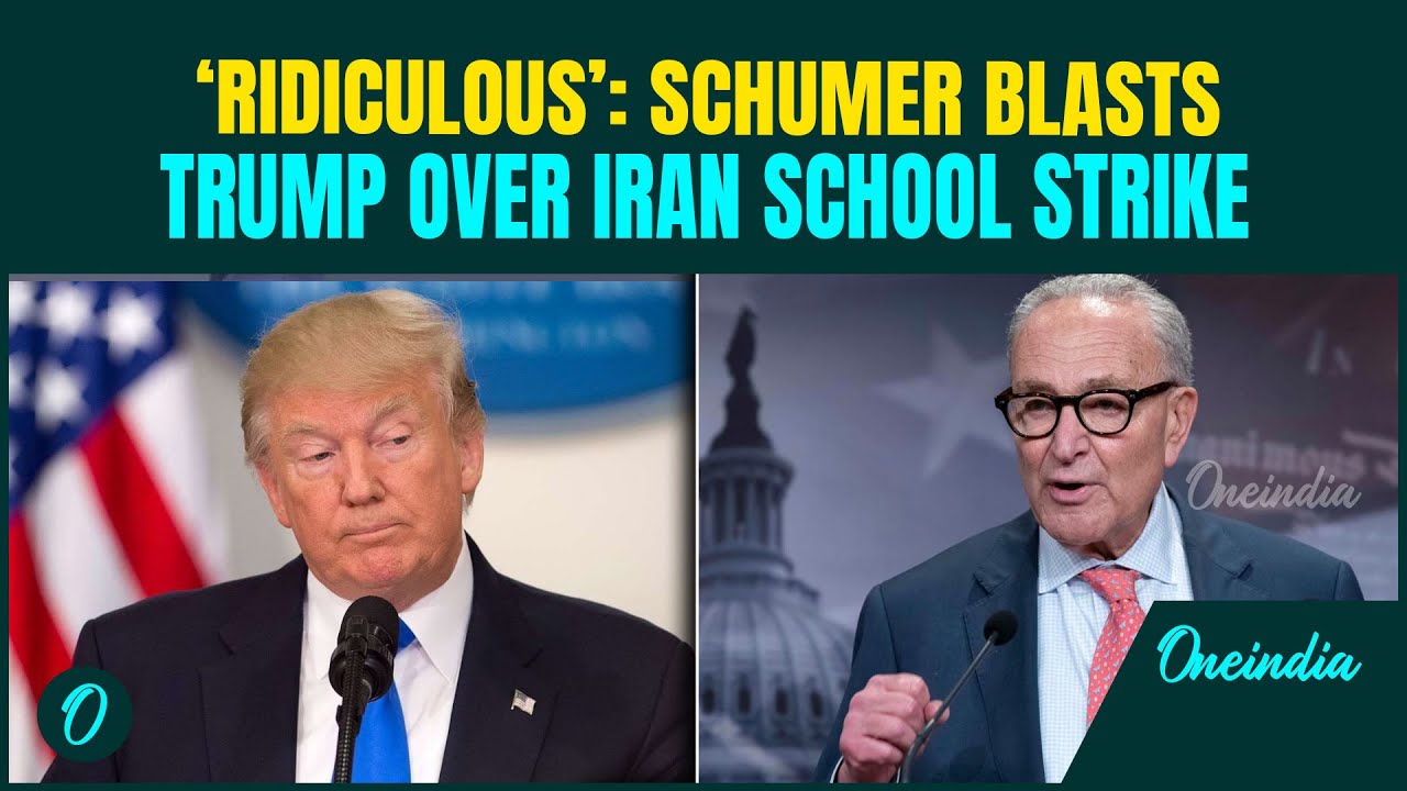Chuck Schumer torches Trump for lying over Minab school strike in Iran ...