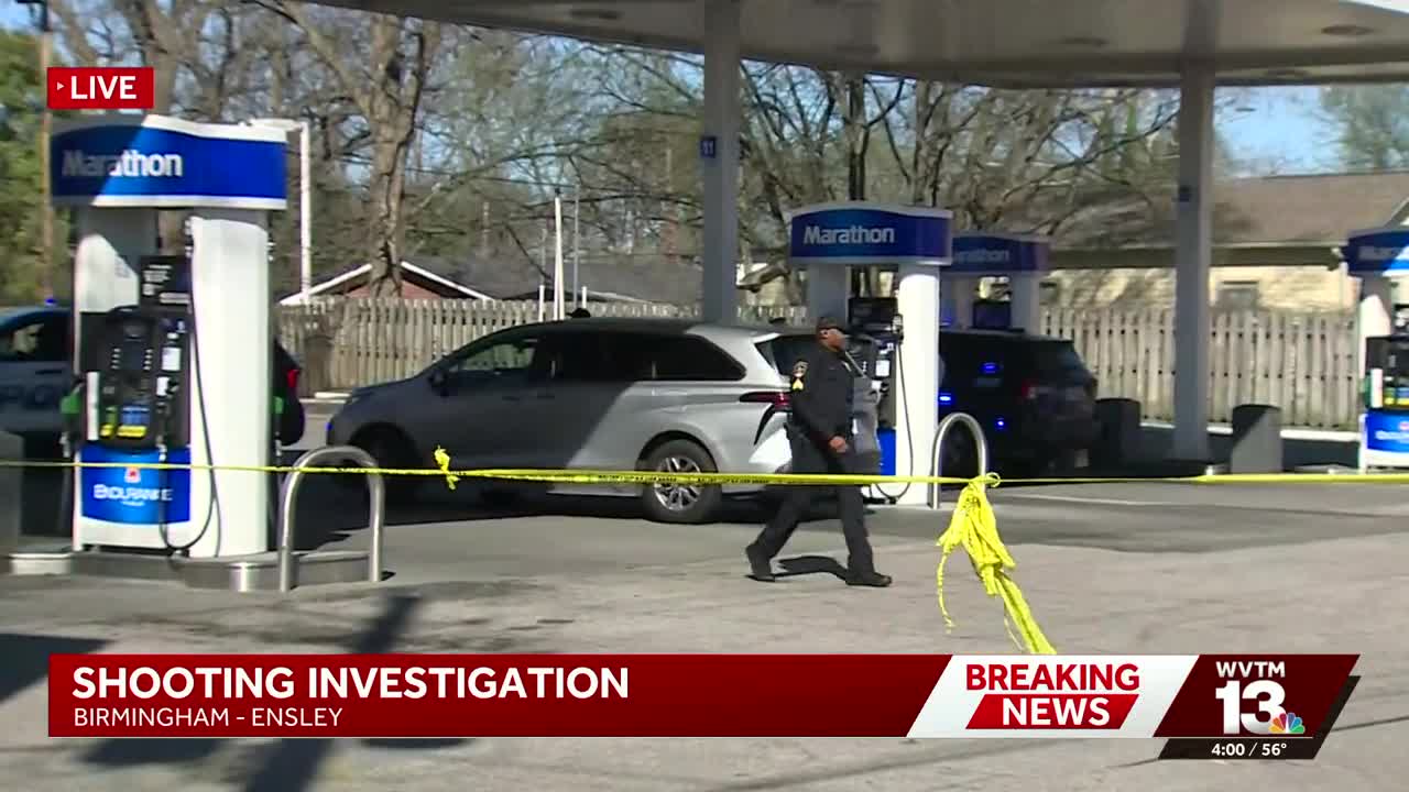 Shooting victim found at Marathon gas station in Ensley