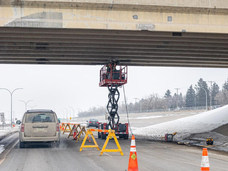 Inspection underway after third Saskatoon overpass struck this month