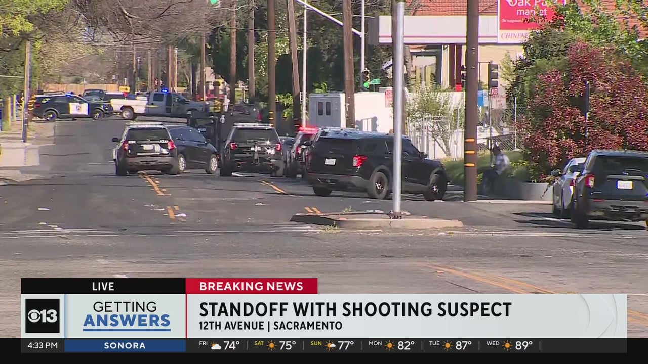 Sacramento police engage in standoff with shooting suspect in Oak Park