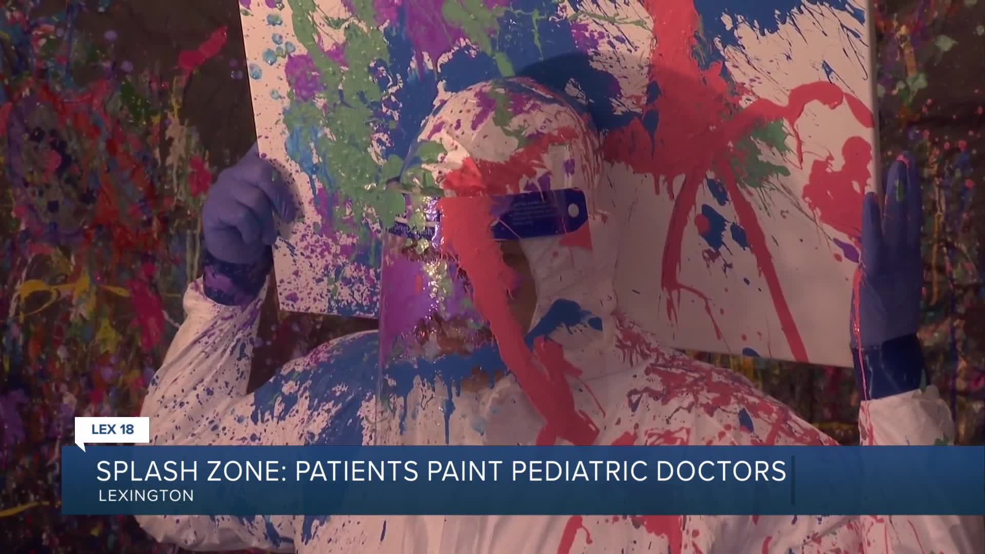 Splash zone: Patients paint pediatric doctors