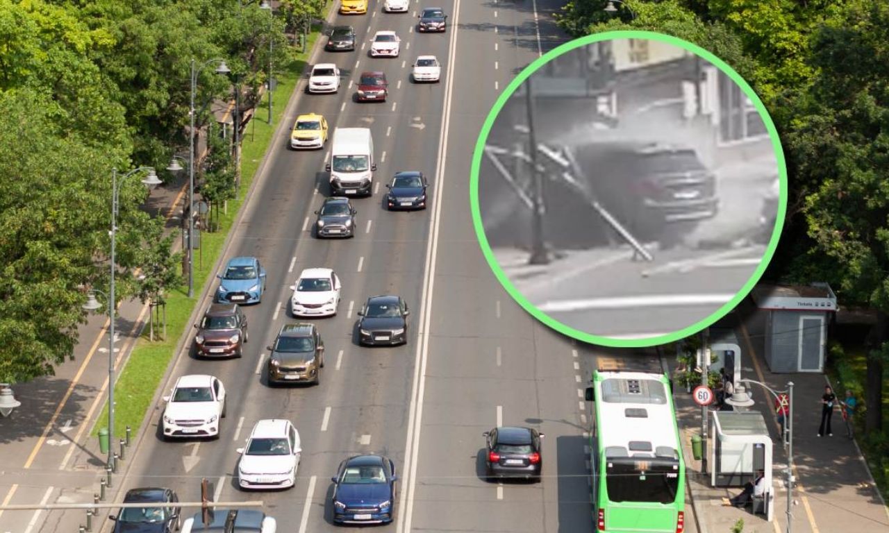Conductor pierde el control en una transitada avenida y logra evitar a ...