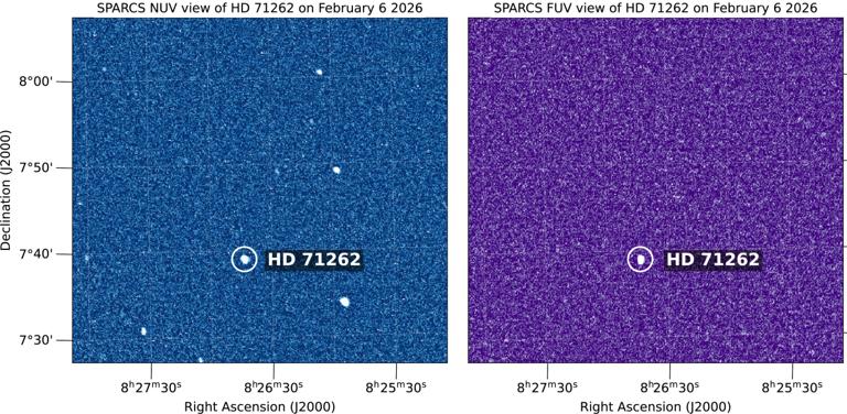 Cereal-box-sized NASA spacecraft sends first UV images of planet-host stars