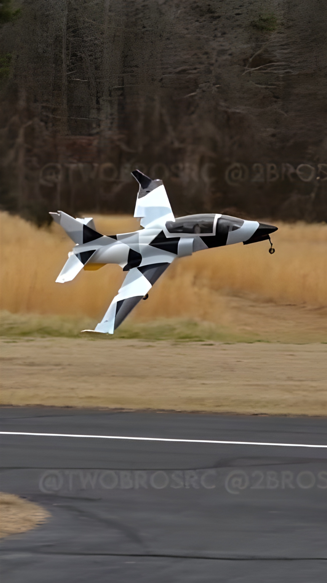 The dramatic moment of a ViperJet crash landing