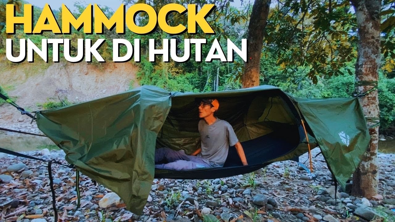 Hammock di tengah hutan, pengalaman santai di alam