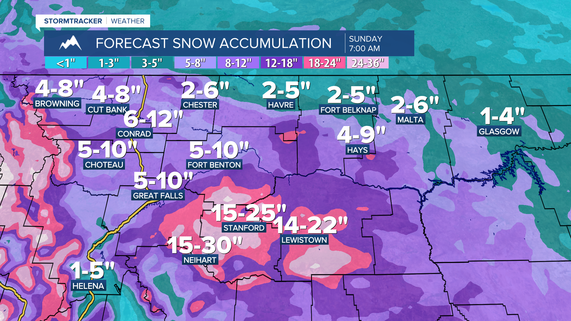 Accumulating snow through Saturday night