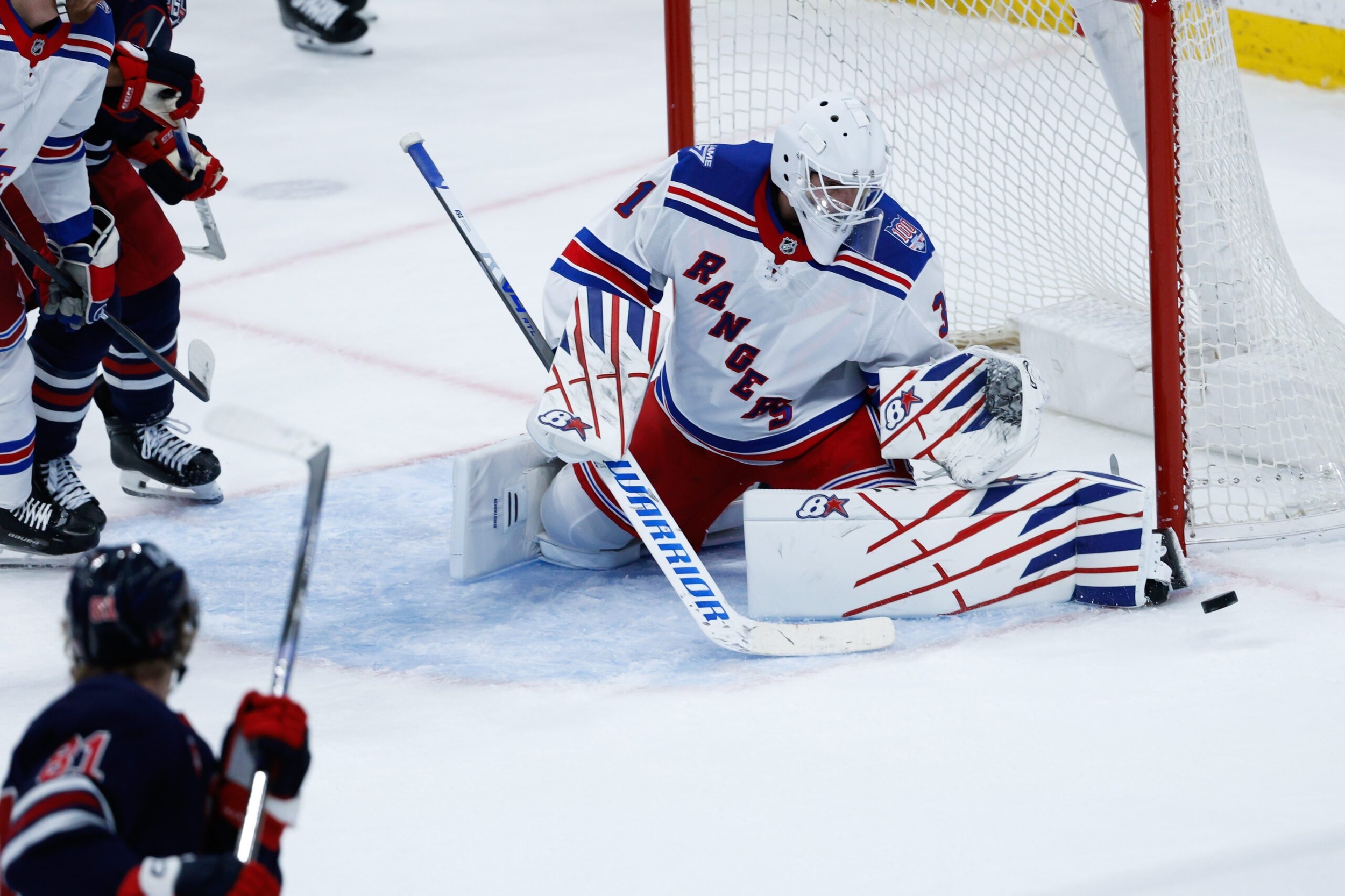 Rangers’ Igor Shesterkin explains why he had a plain white mask in game ...