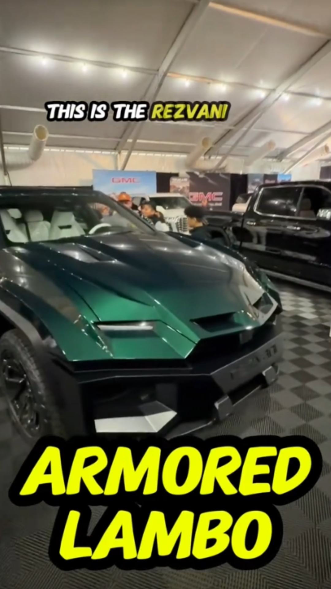 Armored Lamborghini style secrets inside the Rezvani Dark Knight