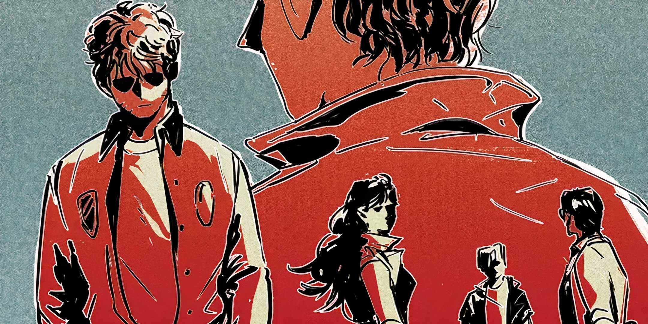 Locker and the cast of Unemployed Killers Support Group pose in an illustration for Vol. 1 of the series