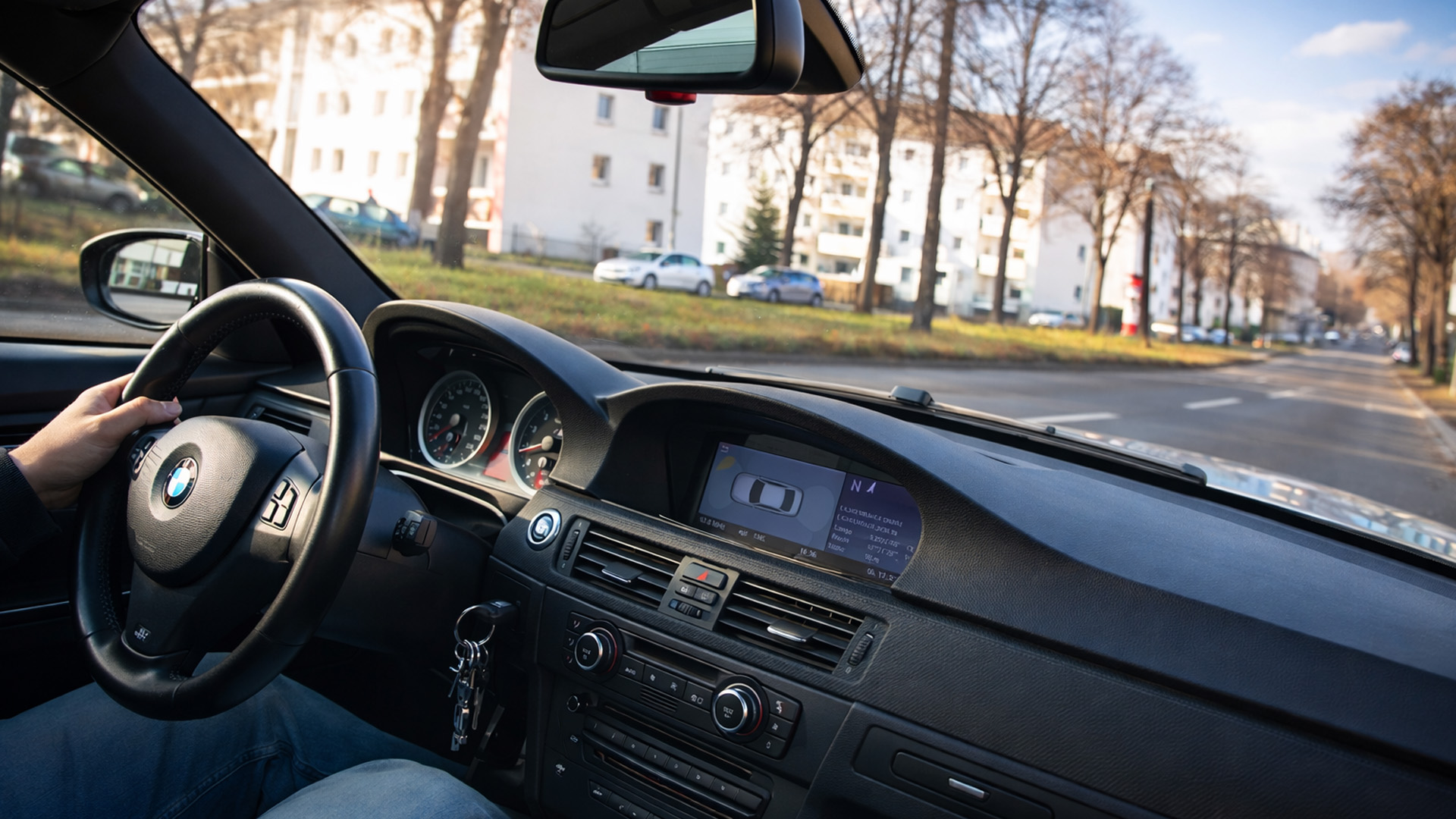 Experiencing a high speed urban ride in the legendary BMW M3