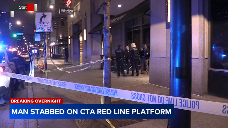 Man stabbed on CTA Red Line platform in River North, Chicago police say