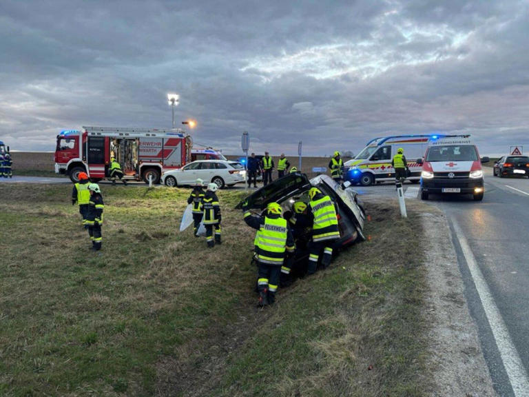 Unfallstelle in Hohenwarth in Niederösterreich.