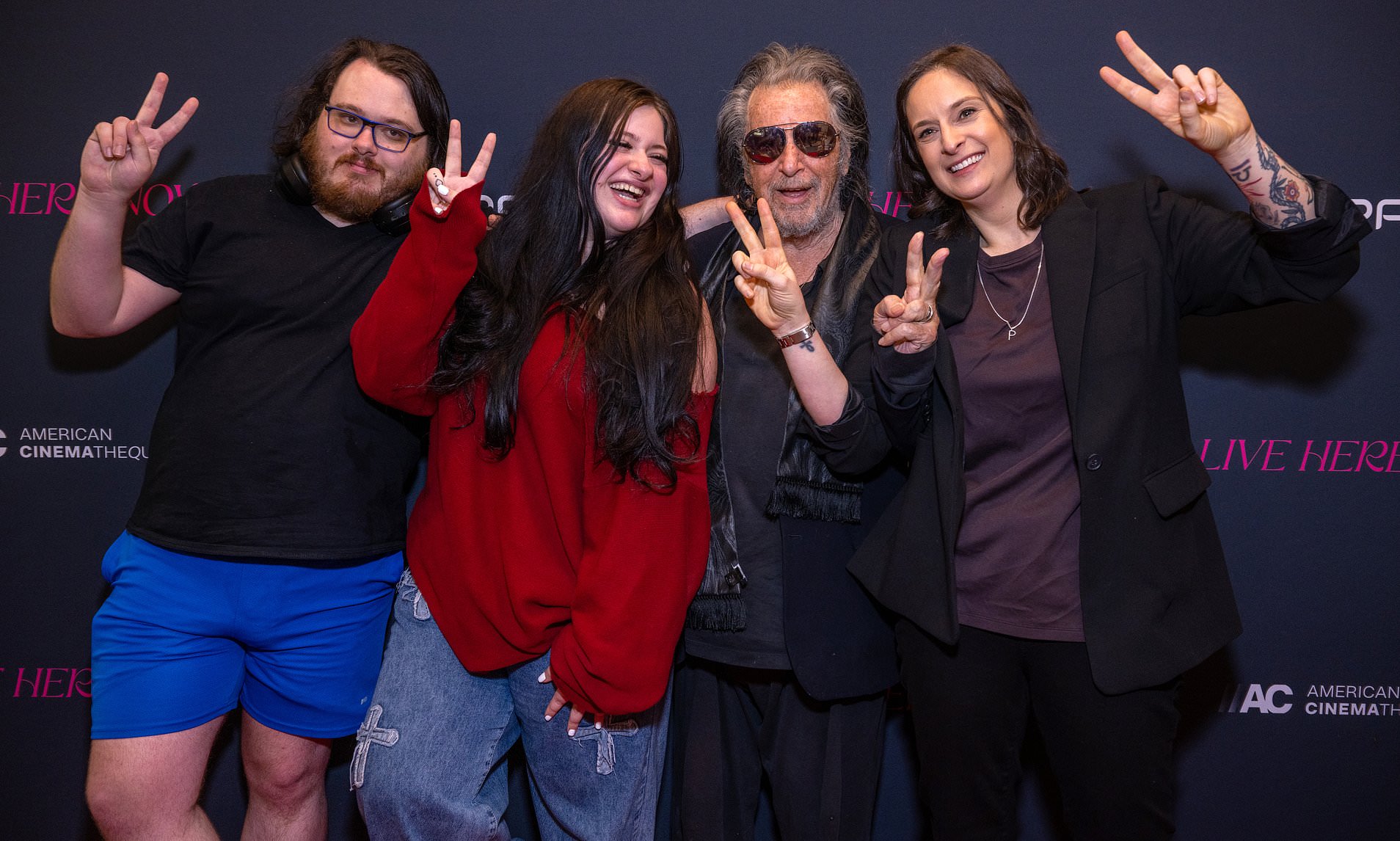 Al Pacino, 85, makes rare move of posing with his three adult kids