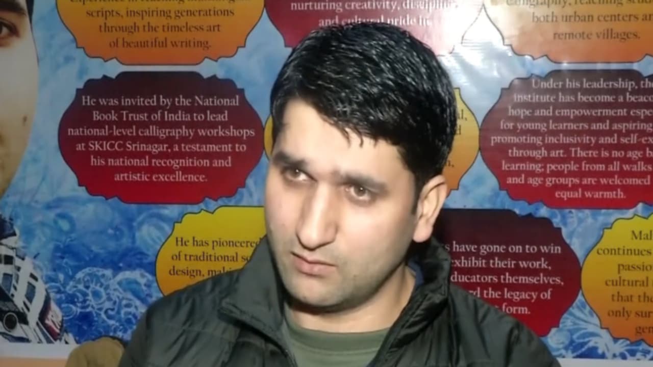 Kashmir: Self-taught artist Malik Mukhtar works to revive calligraphy