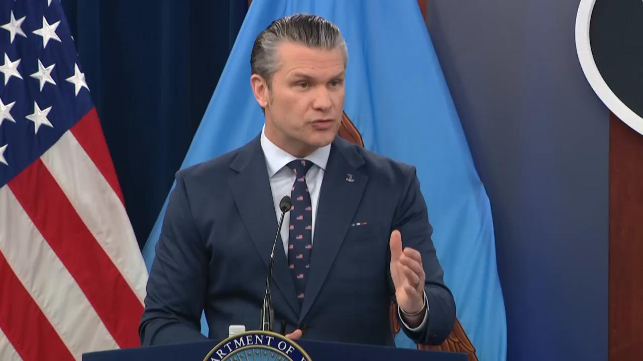 Refusing to answer questions on Iran school strike, Hegseth says ...