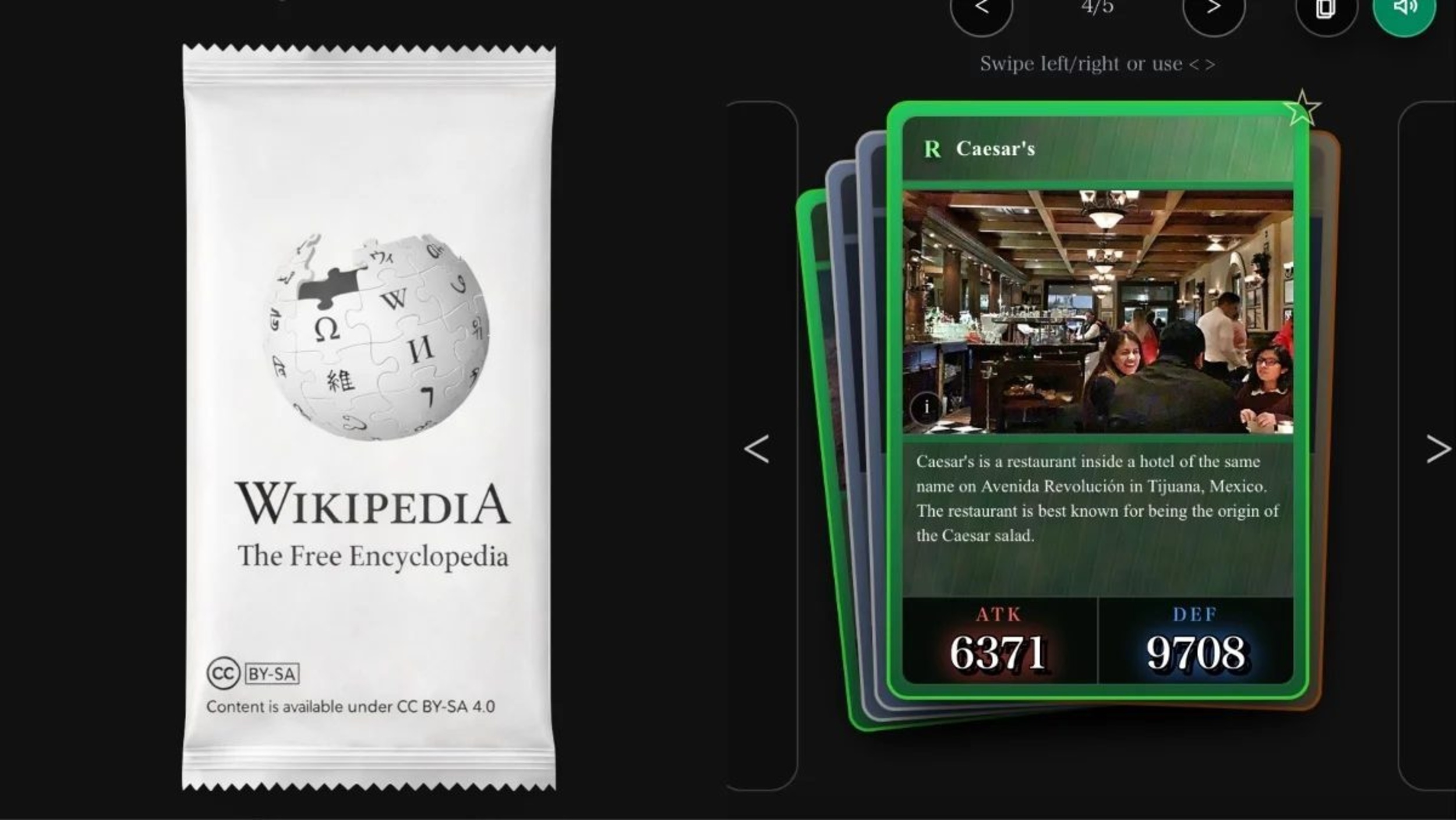 Game turns Wikipedia pages into collectible Pokémon cards