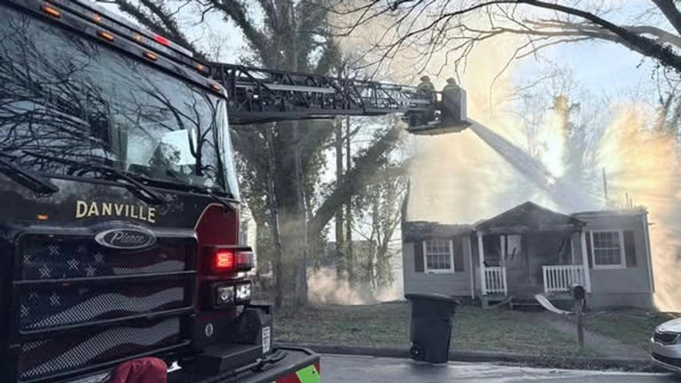 No injuries reported after house fire, Danville fire crews say