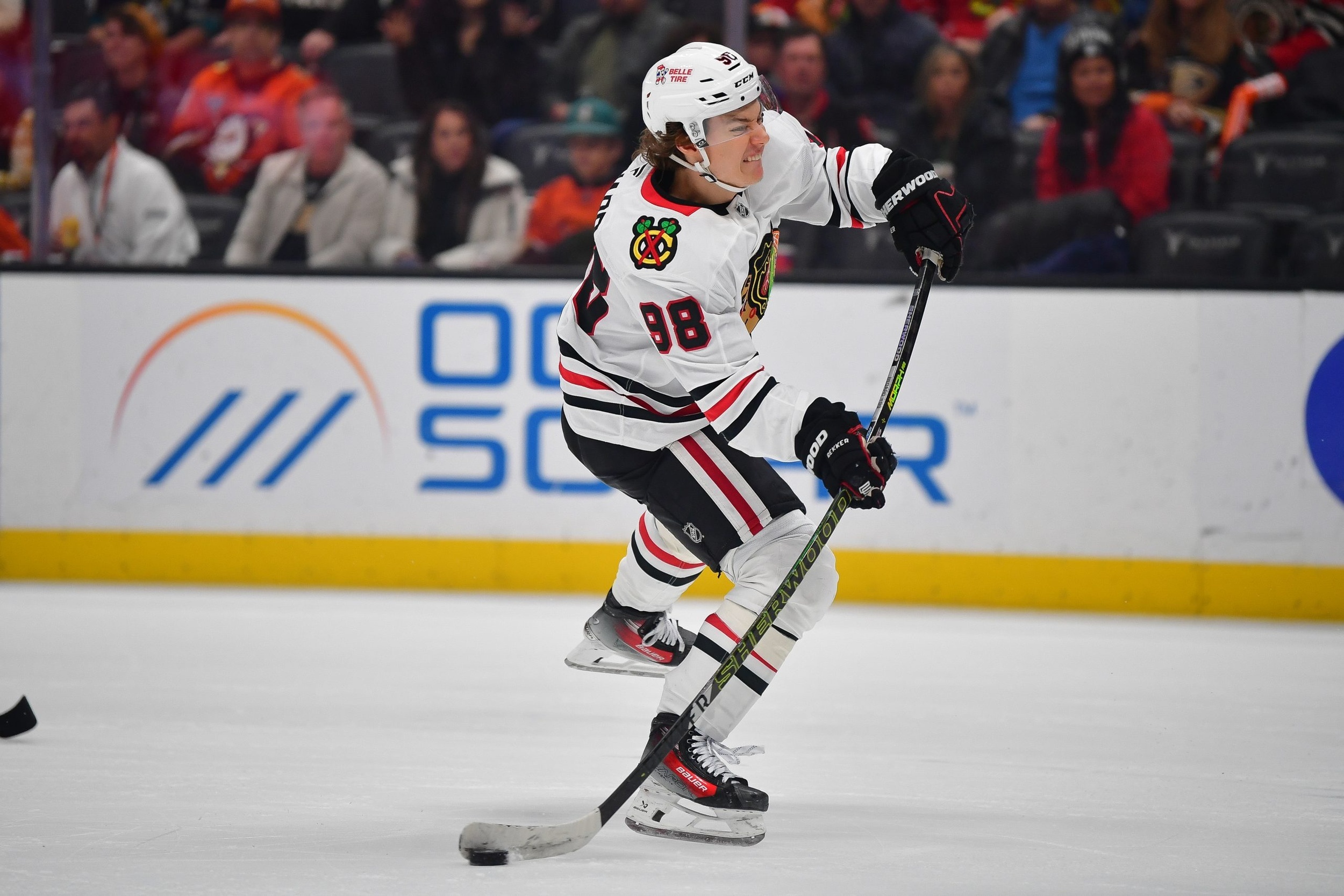 Connor Bedard stares down Utah fans in epic win
