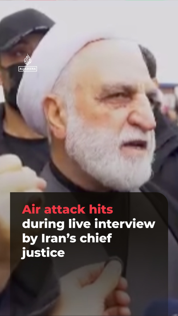 Air attack hits as Iran’s chief justice gives lives interview at al ...