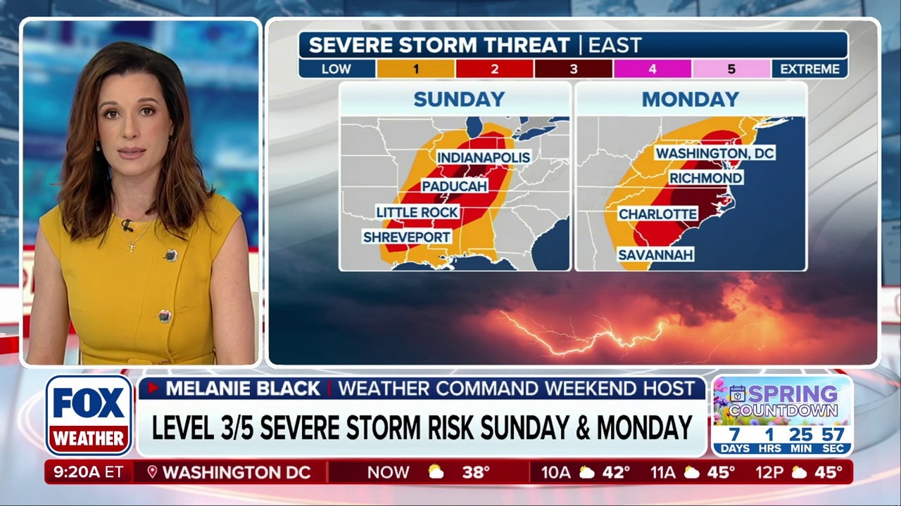 Widespread and damaging wind event possible on Sunday as severe storms ...