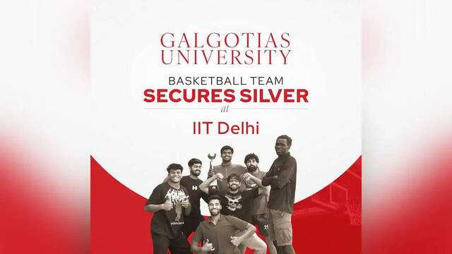 Galgotias University basketball team shines at IIT Delhi sports fest