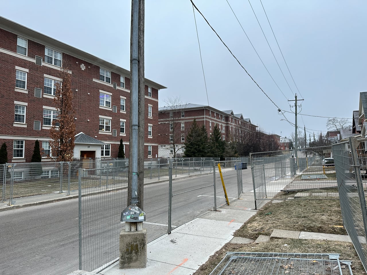 Fences go up in Waterloo ahead of St. Patrick's Day