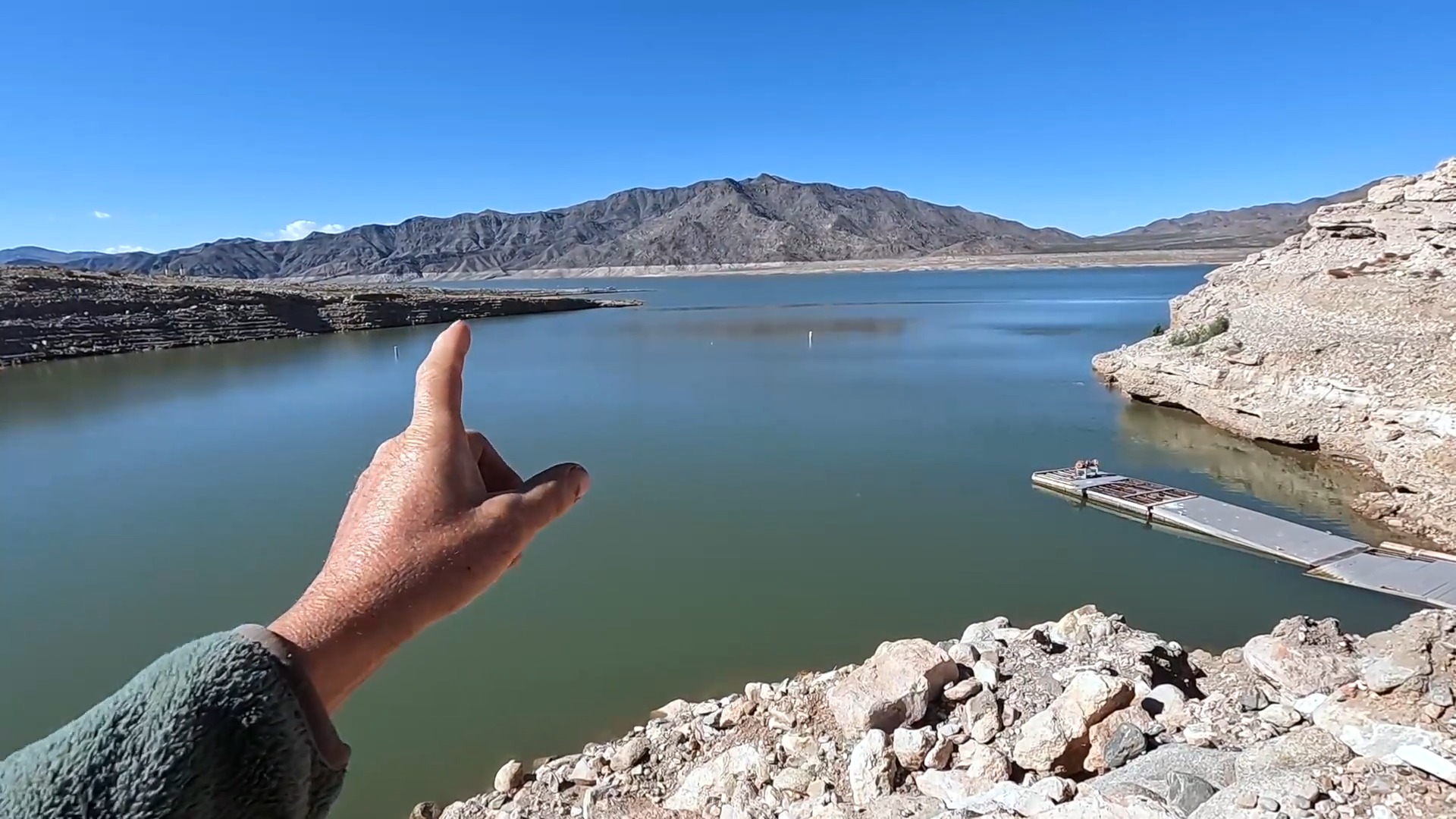 Lake Mead fell so far an old boat ramp now looks like a cliff
